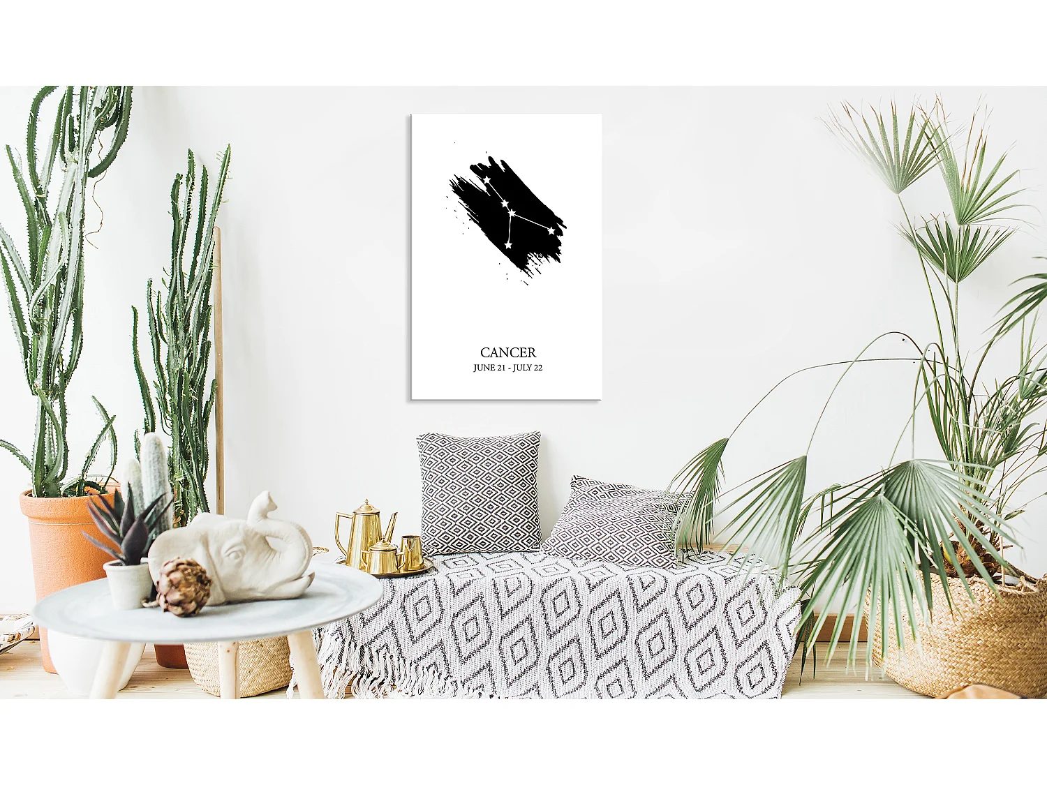 Quadro - Zodiac Signs: Cancer (1 Part) Vertical - 60x90