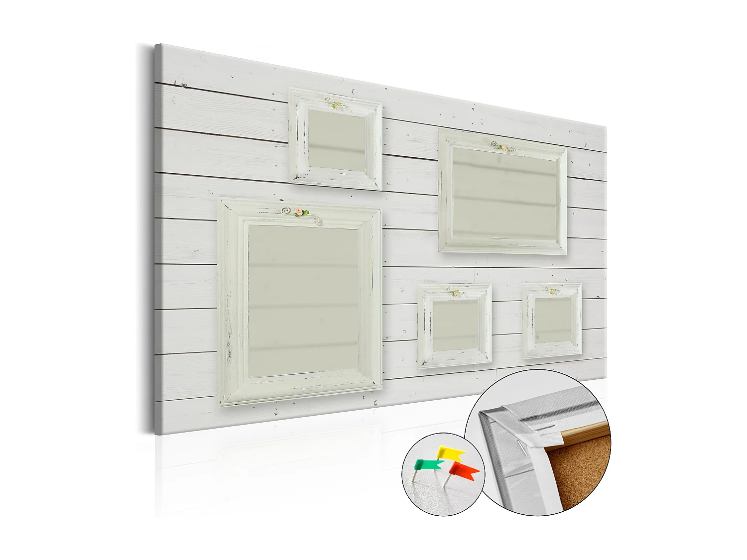 Quadri di sughero - Mappa in sughero: Galleria di foto vintage - 120x80