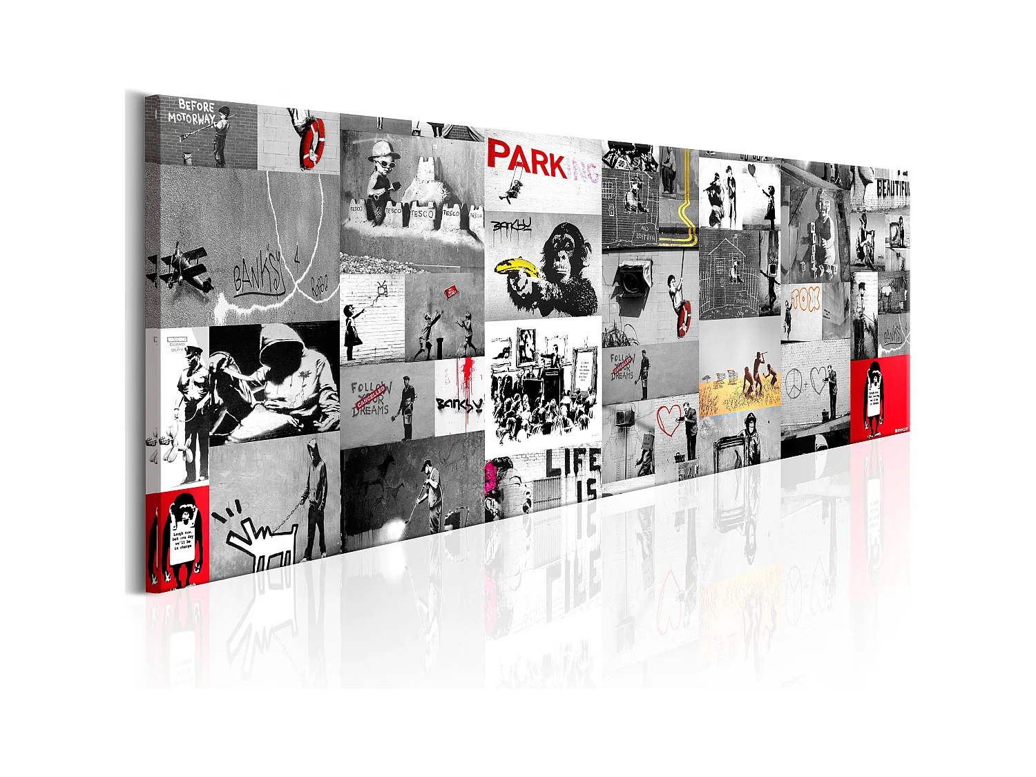 Quadro - Street Art: Banksy II - 120x40