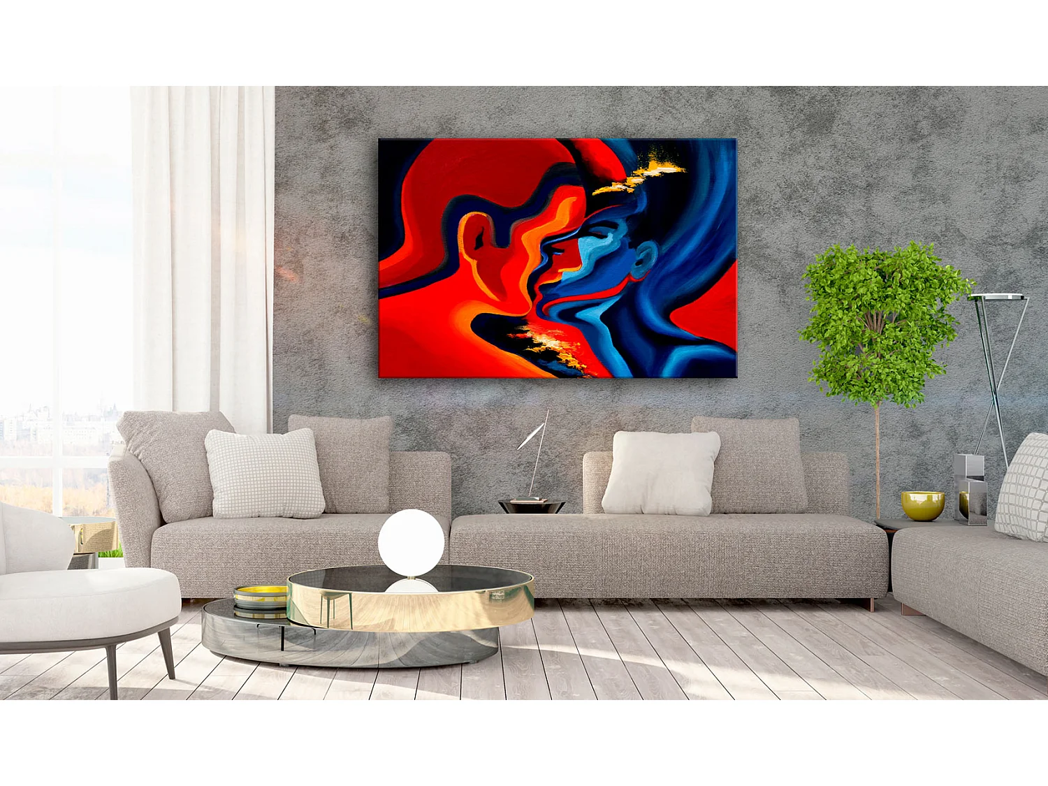 Quadro - Cosmic Kiss - 120x80