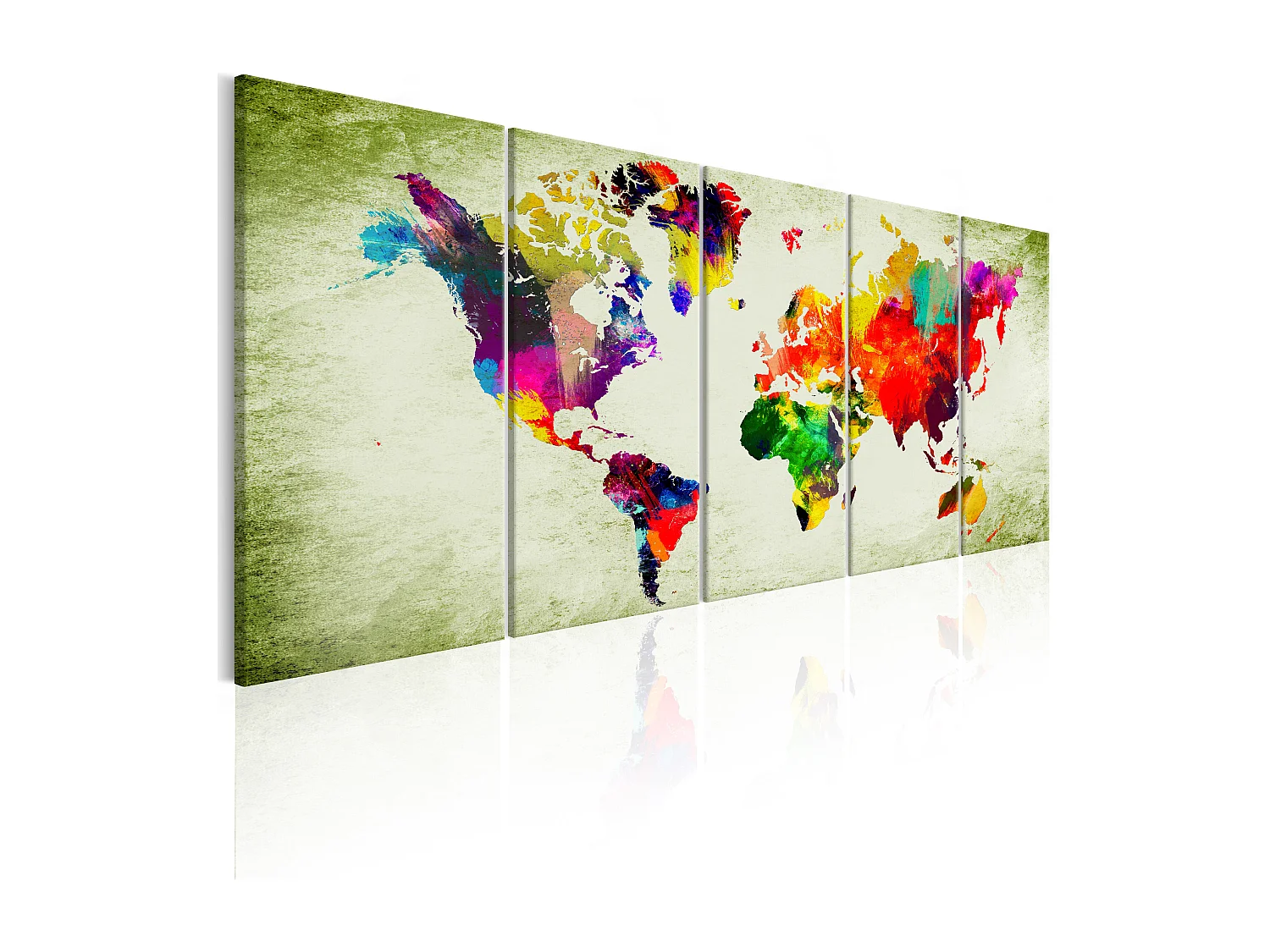 Quadro - Colourful Continents - 225x90