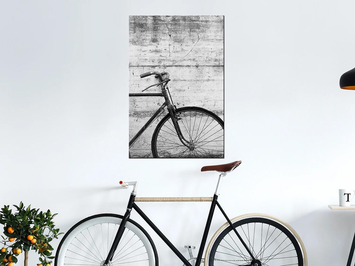 Quadro - Bicycle And Concrete (1 Part) Vertical - 40x60
