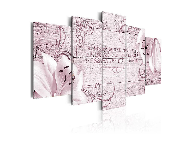 Quadro - Flushed lilies - 100x50