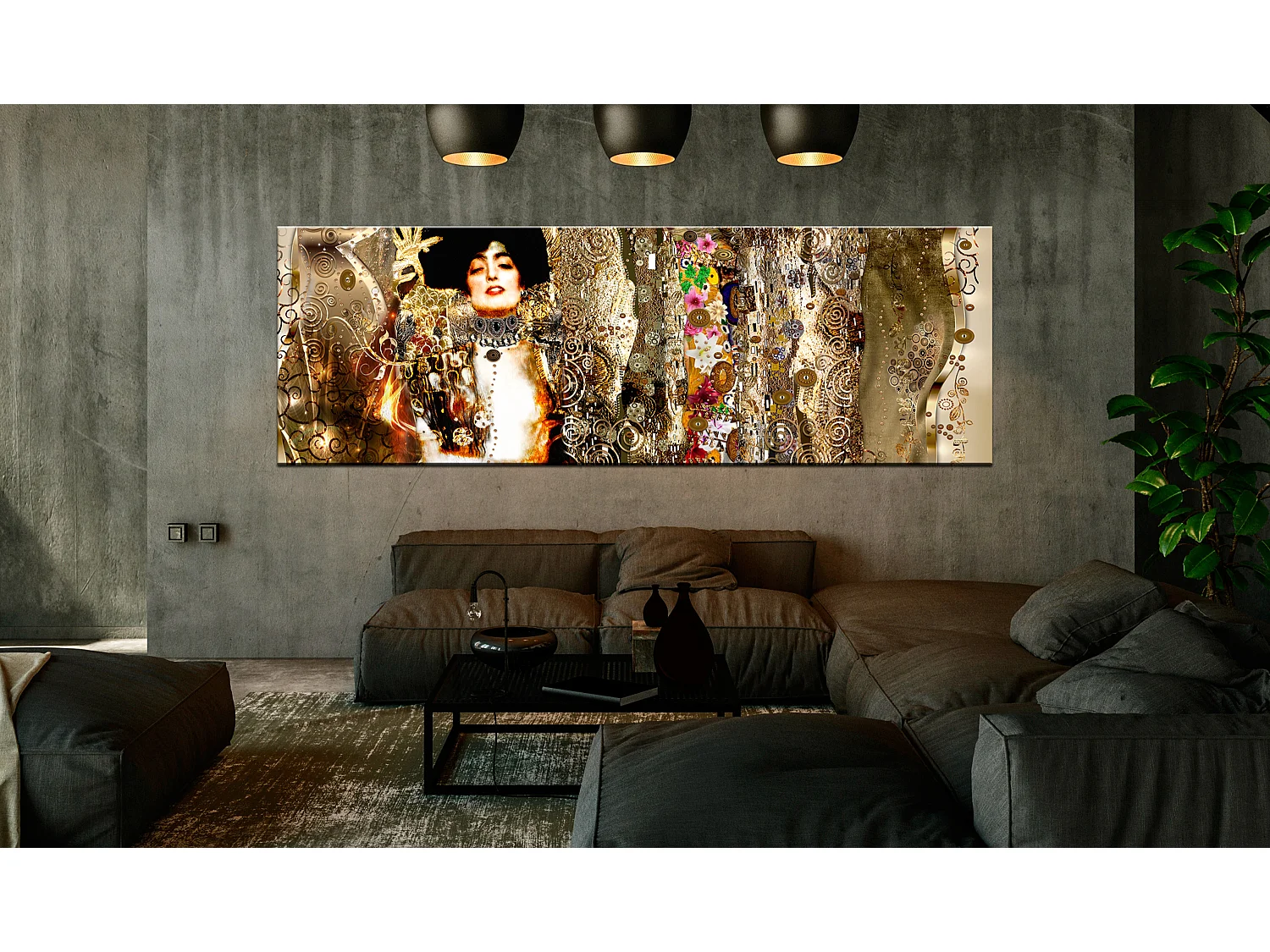 Quadro - Judith and Flowers (1 Part) Narrow - 150x50