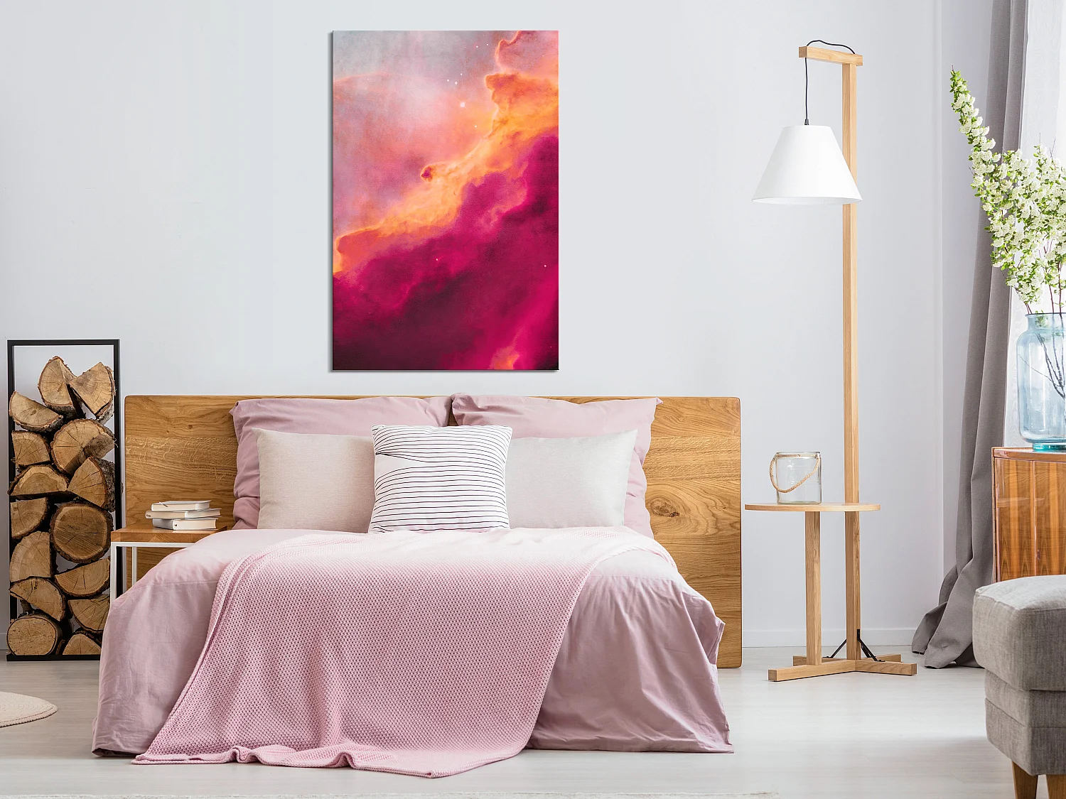 Quadro - Pink Nebula (1 Part) Vertical - 80x120