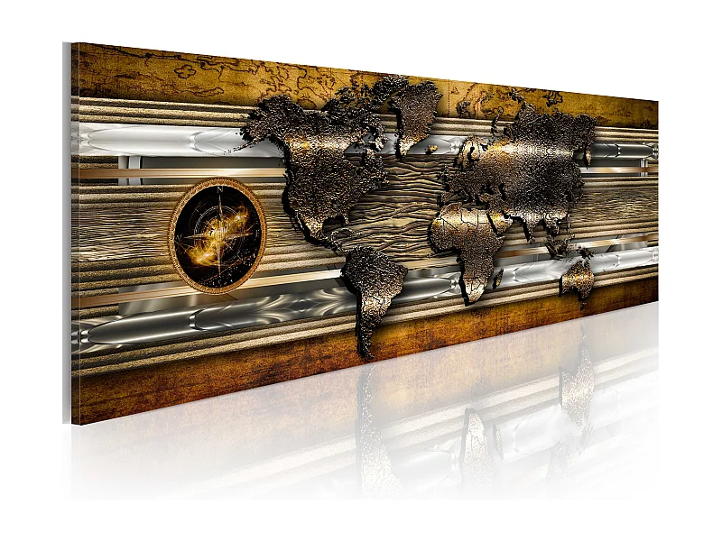 Quadro - Mappa d'oro - 120x40