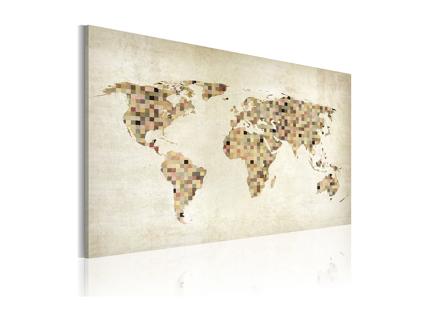 Quadro - Mondo di tonalita' beige - 90x60