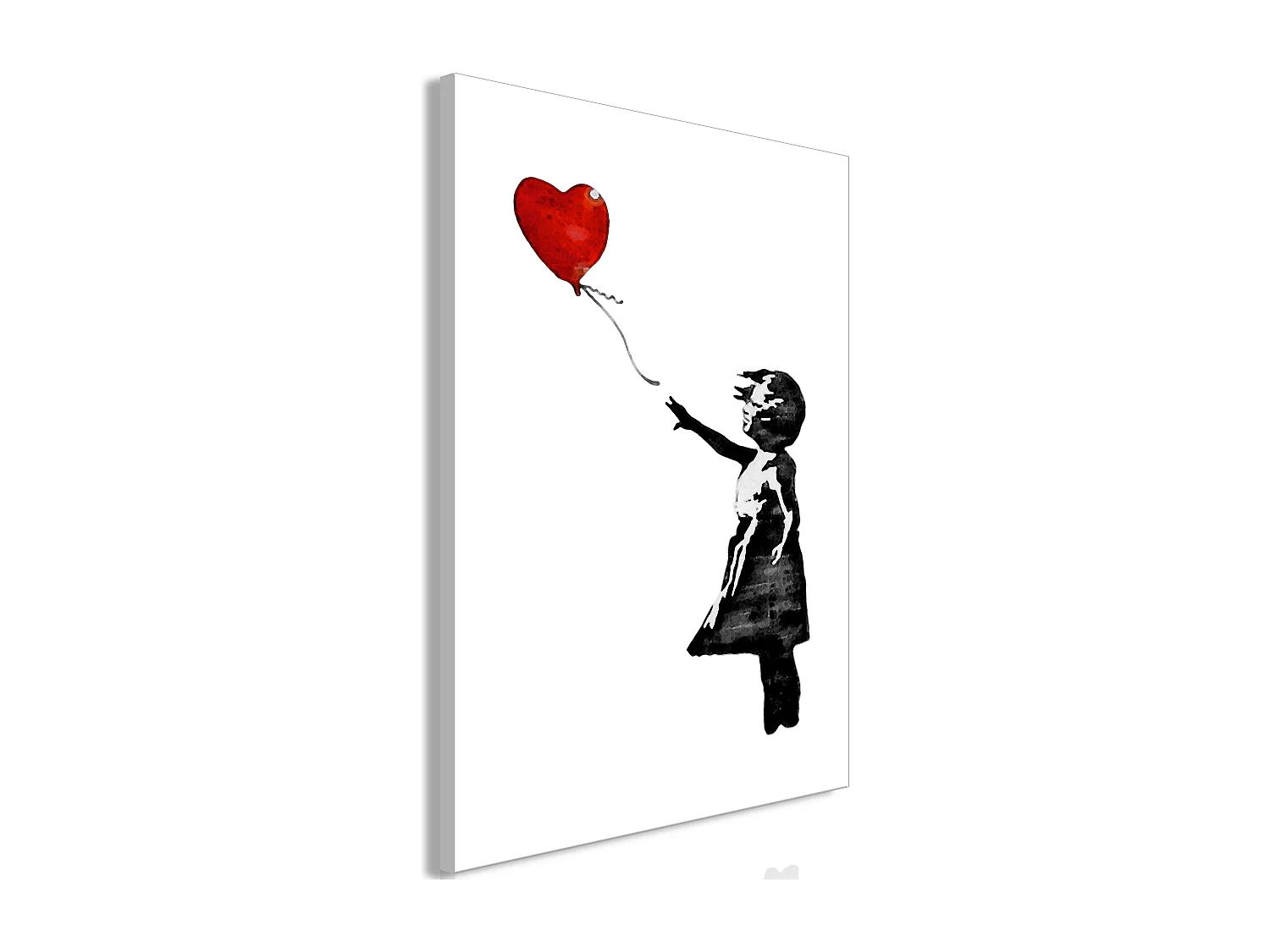 Quadro - Banksy: Girl with Balloon (1 Part) Vertical - 80x120