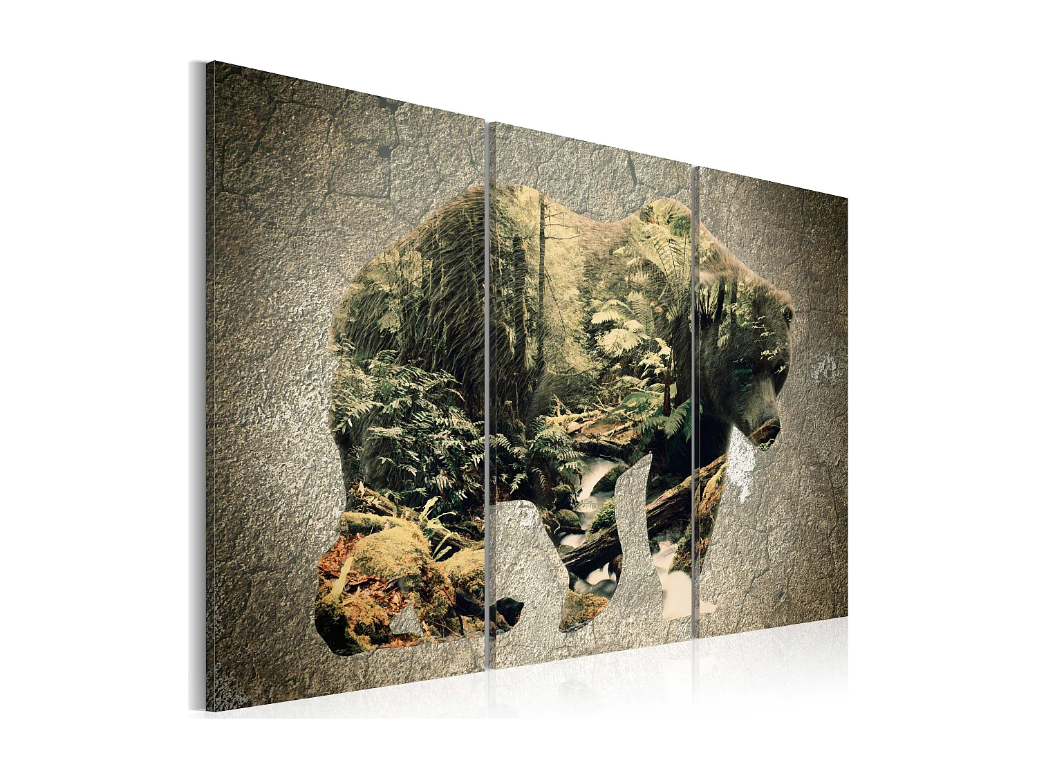 Quadro - Orso nella foresta - 60x40