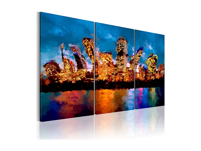 Quadro - Mad city - triptych - 120x80
