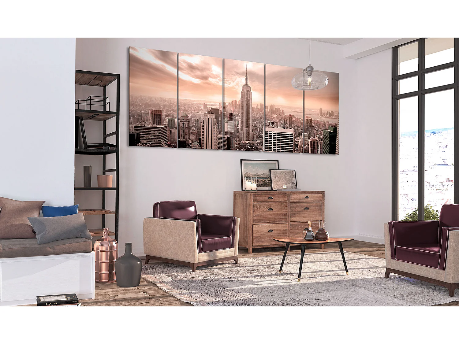 Quadro - New York: Manhattan - 200x80