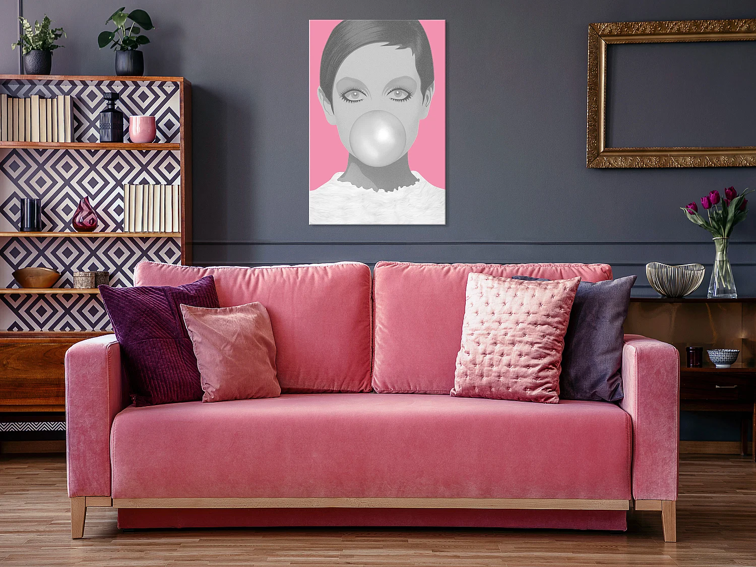 Quadro - Bubble Gum (1 Part) Vertical - 60x90