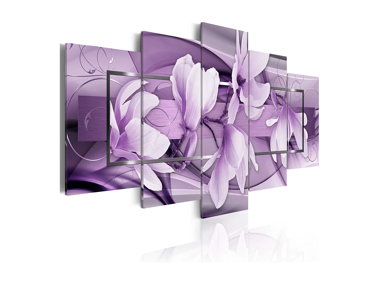 Quadro - Onda viola - 100x50