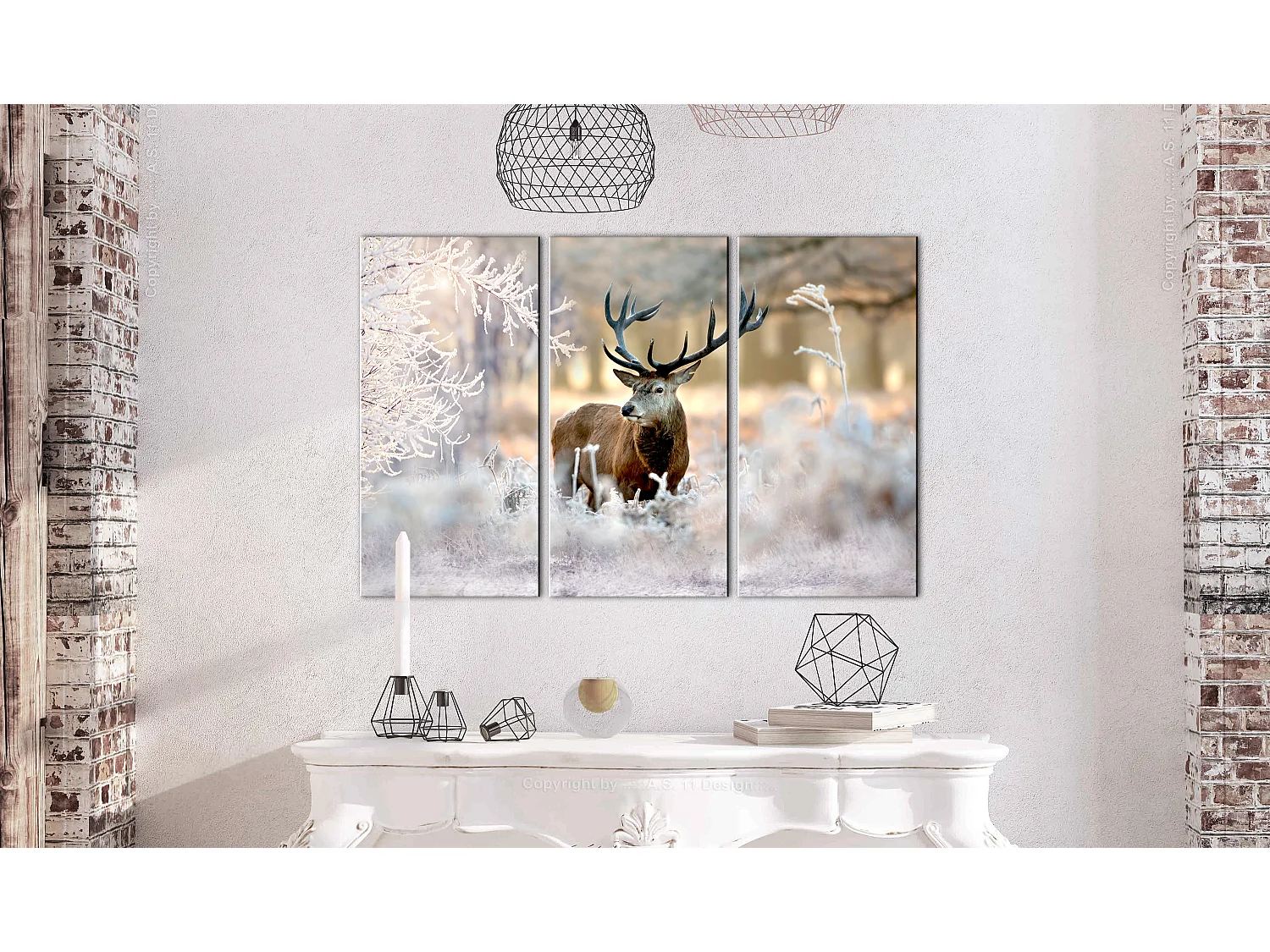 Quadro - Deer in the Cold I - 120x80