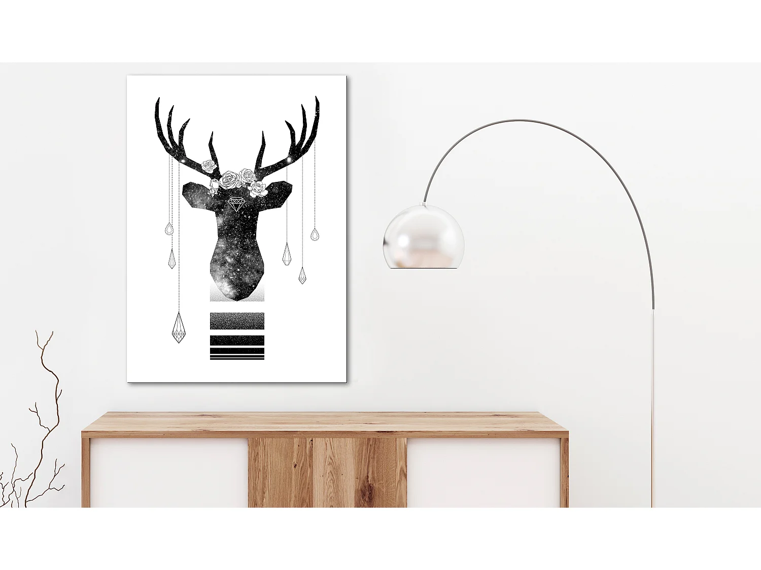 Quadro - Abstract Antlers (1 Part) Vertical - 40x60