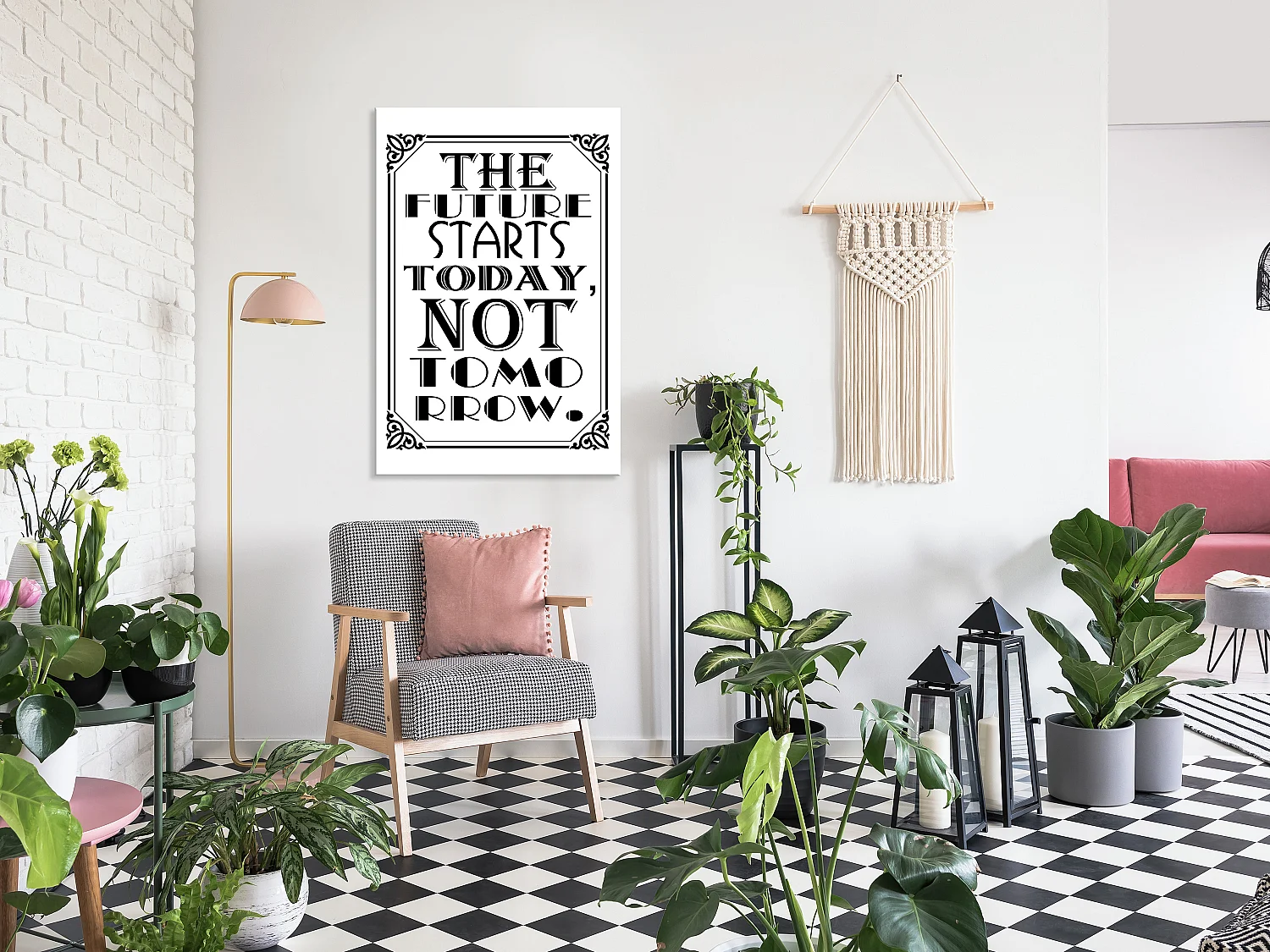 Quadro - The Future Starts Today Not Tomorrow (1 Part) Vertical - 60x90