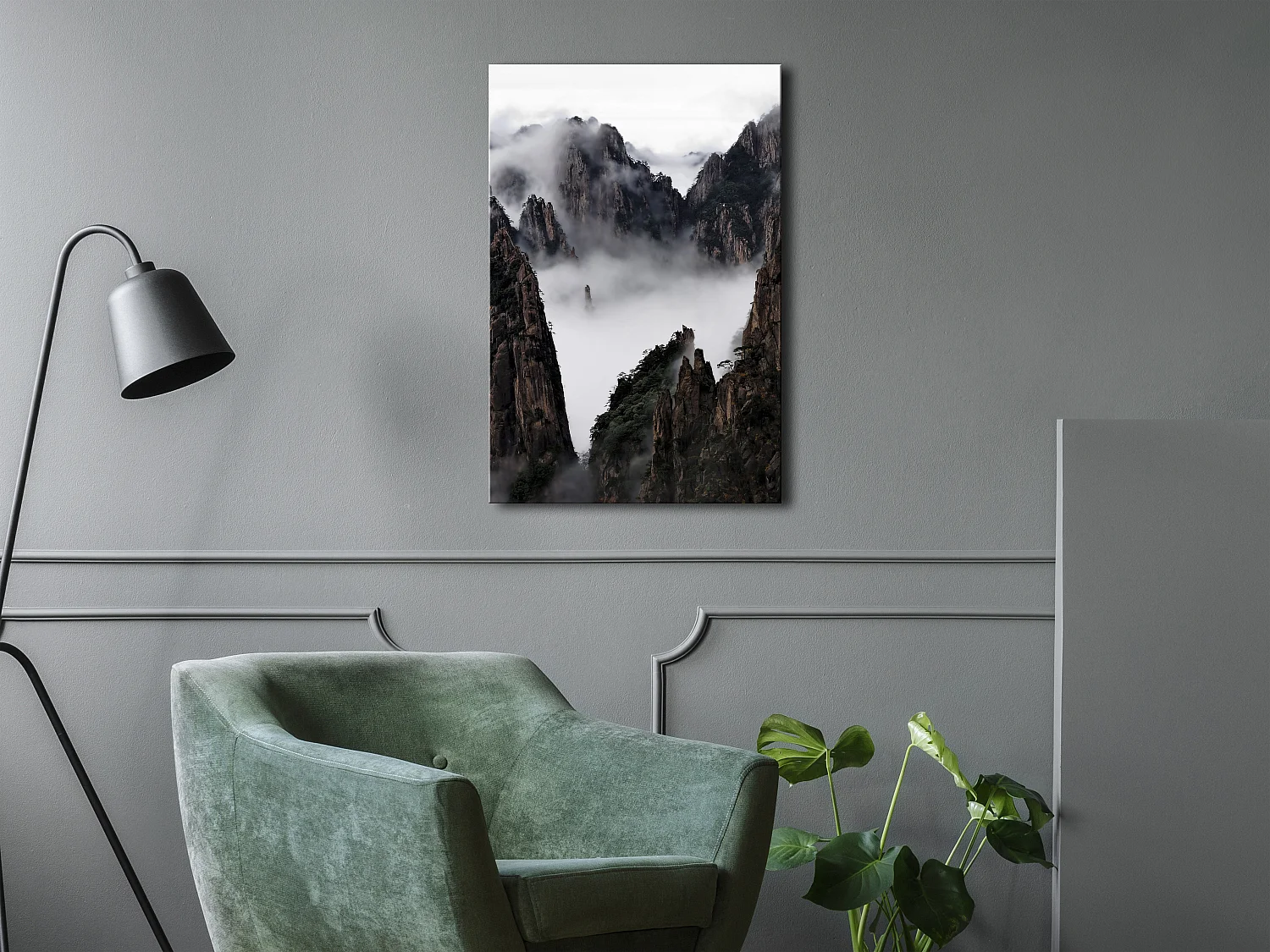 Quadro - Fog Over Huang Shan (1 Part) Vertical - 40x60