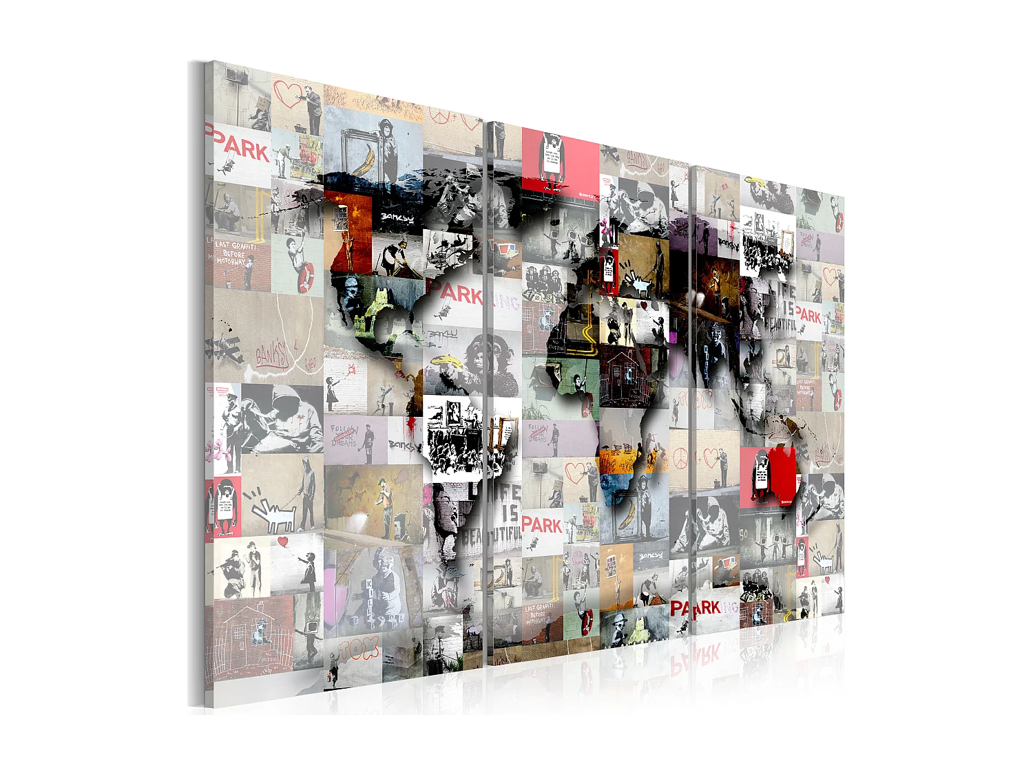 Quadro - Modern World's Map - 120x80