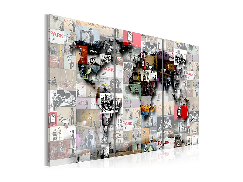 Quadro - Modern World's Map - 120x80