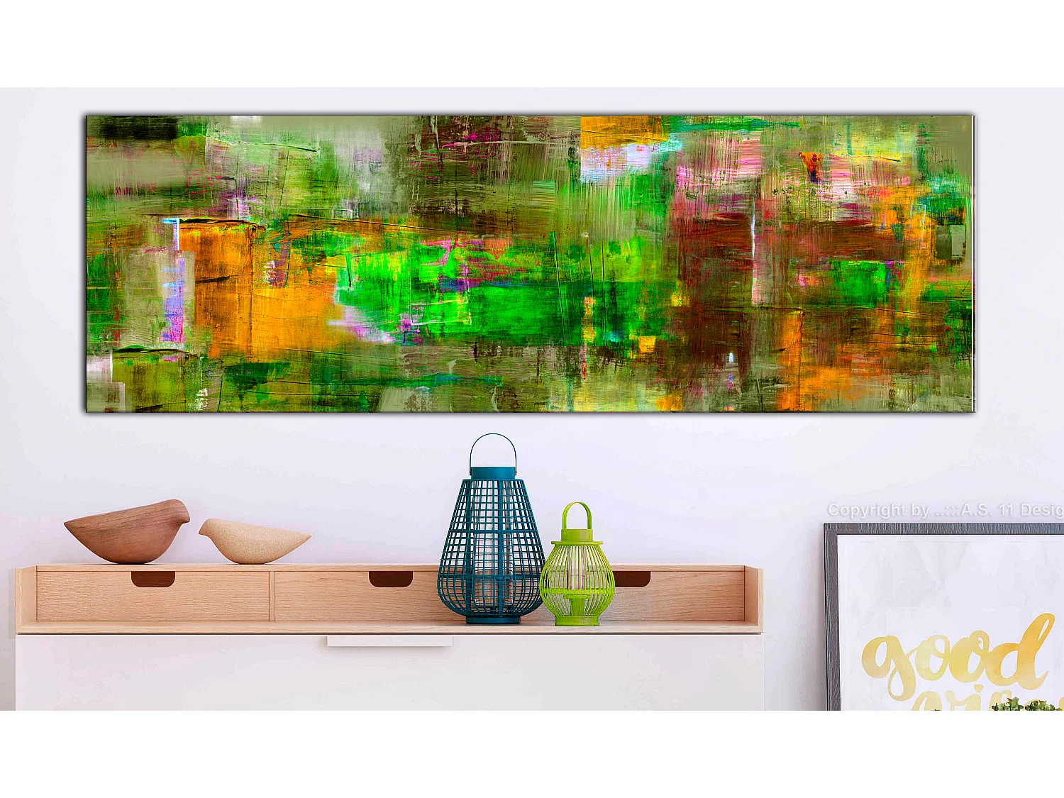 Quadro - Paese verde - 135x45