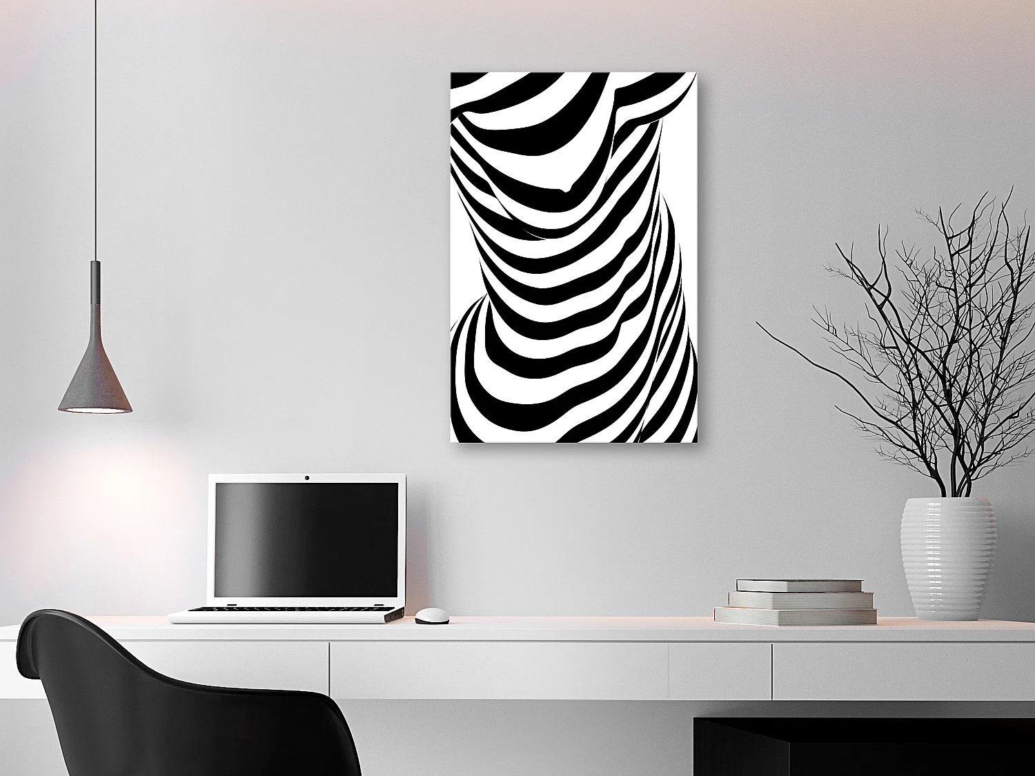 Quadro - Zebra Woman (1 Part) Vertical - 80x120