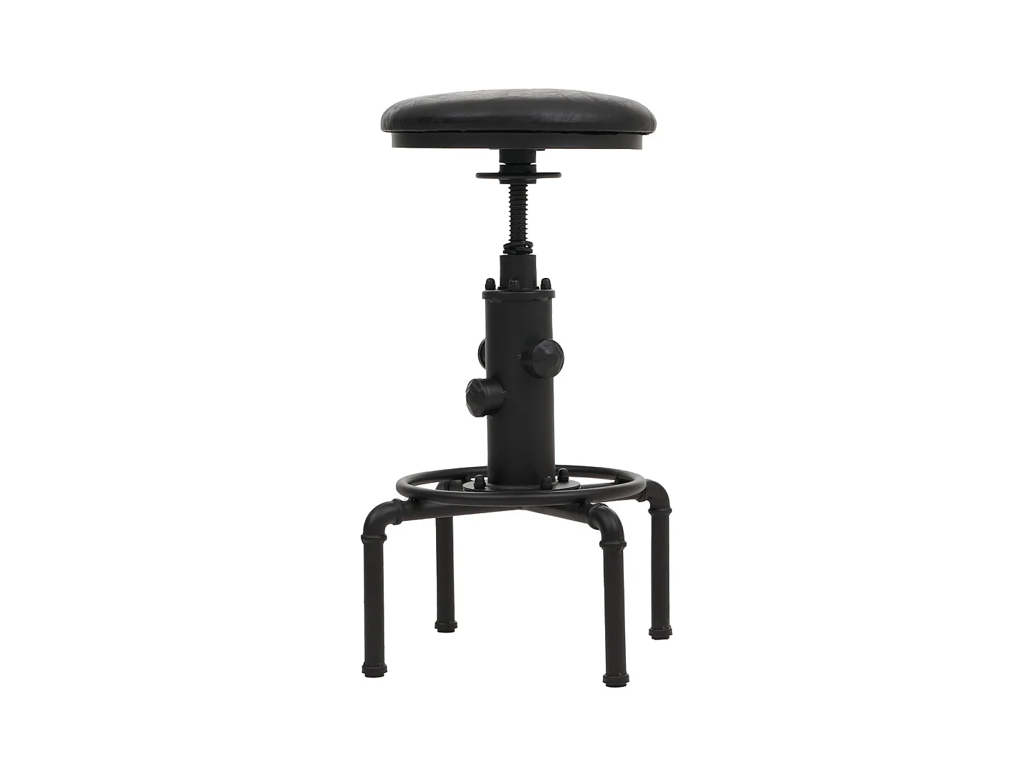 Stołki barowe MCW-N23 (zestaw 2 szt.),  czarne