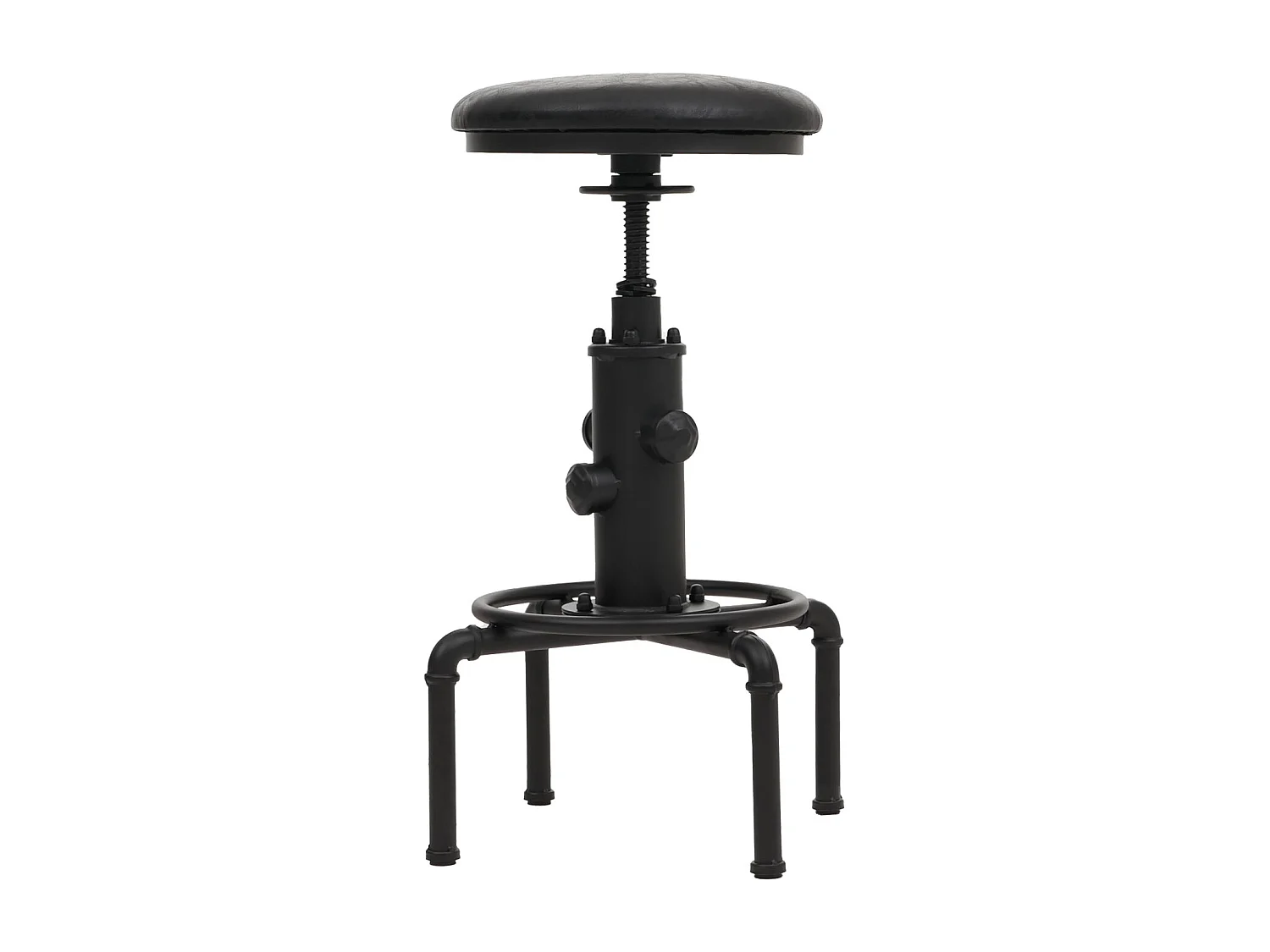 Barhocker MCW-N23 (2er-Set), Schwarz