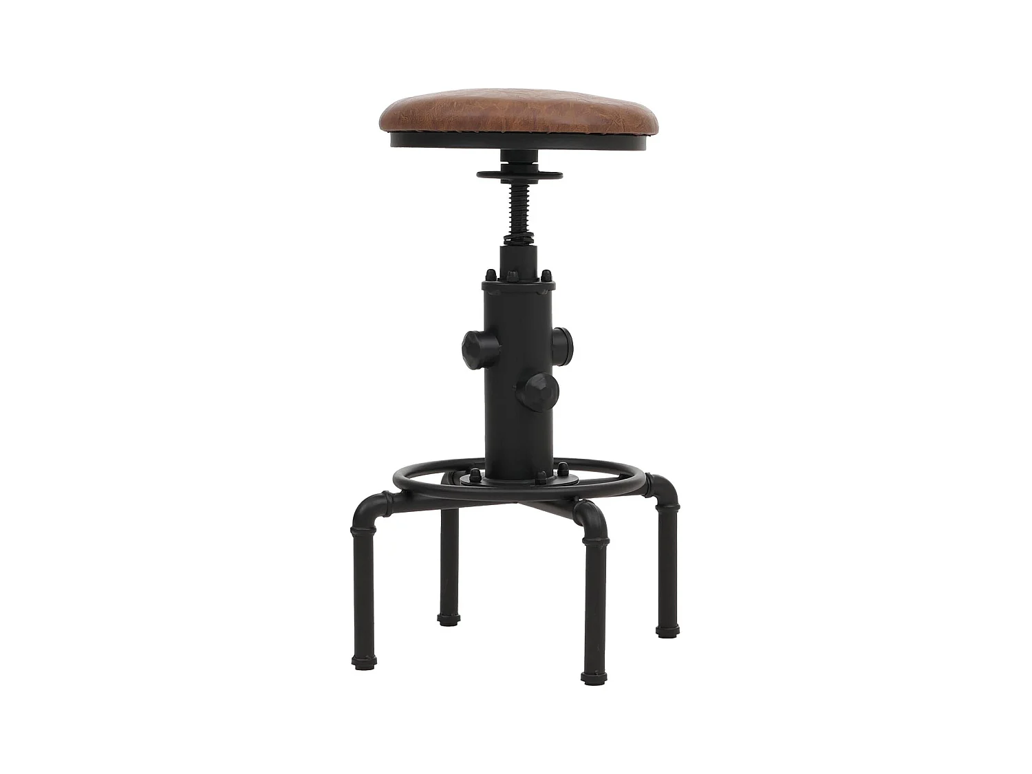 Stołki barowe MCW-N23 (zestaw 2 szt.),  brązowy