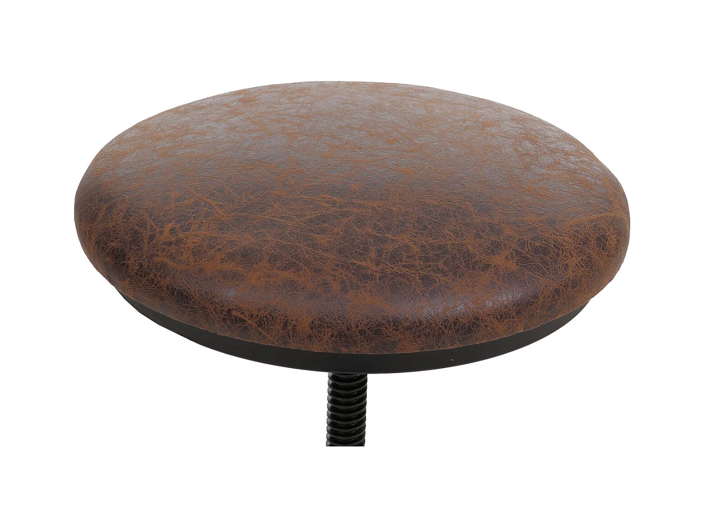 Stołki barowe MCW-N23 (zestaw 2 szt.),  brązowo-czarne