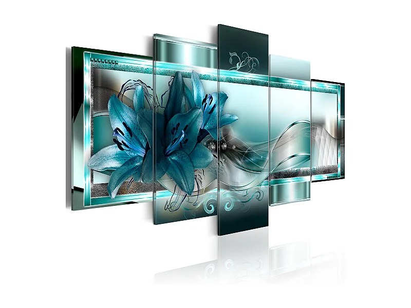 Quadro - Sky Blue Lilies - 200x100