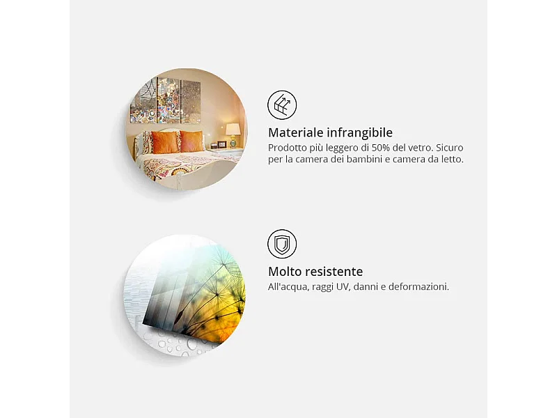 Quadri su vetro acrilico - Rainbow Map [Glass] - 60x40