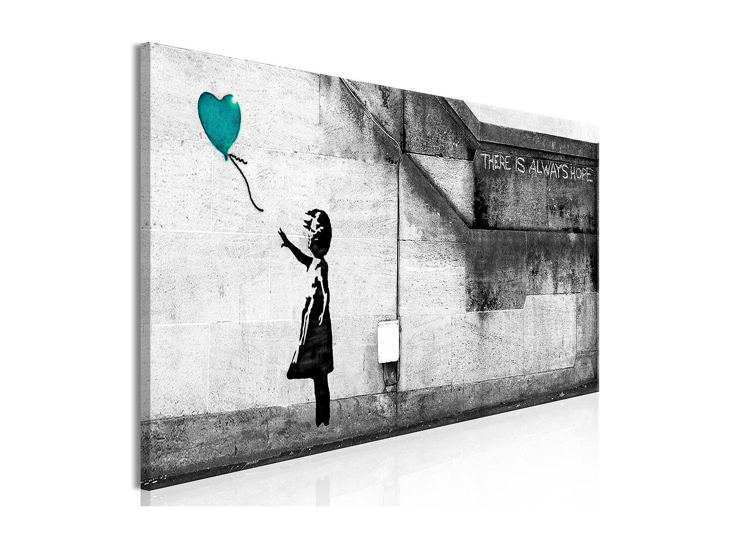 Quadro - There is Always Hope (1 Part) Narrow Turquoise - 135x45
