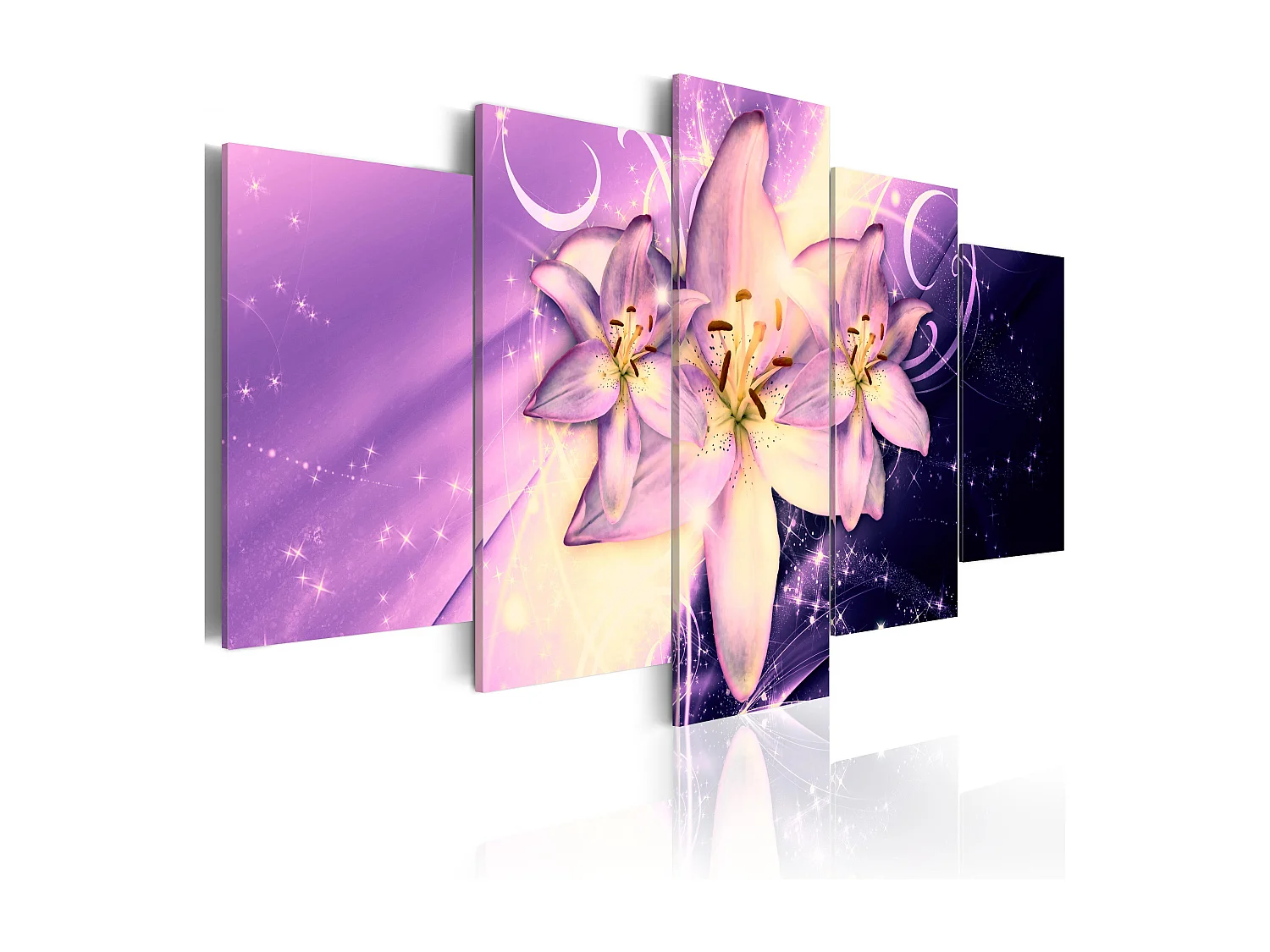 Quadro - Purple Galaxy - 100x50