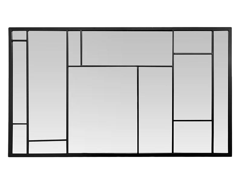 Grand miroir artiste noir 80x140cm
