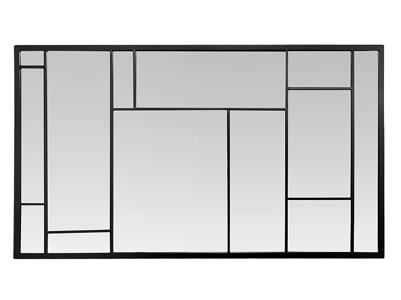 Grand miroir artiste noir 80x140cm