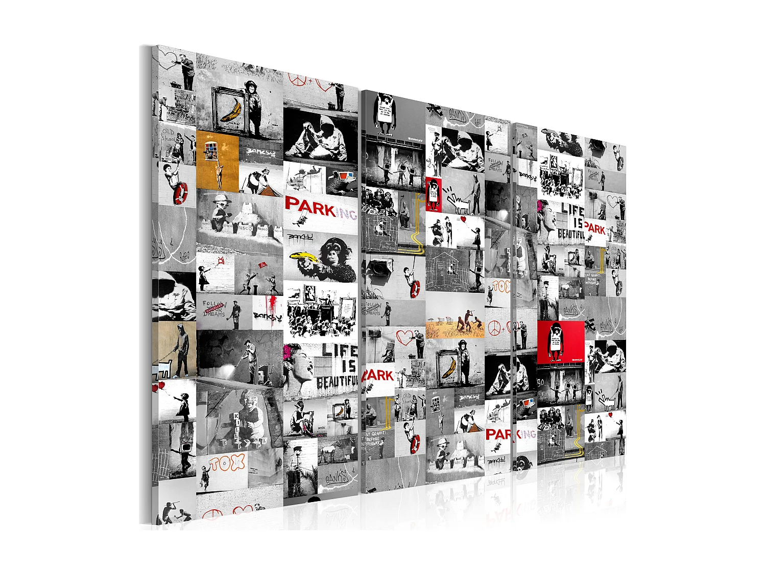 Quadro - Street Art: Banksy III - 120x80