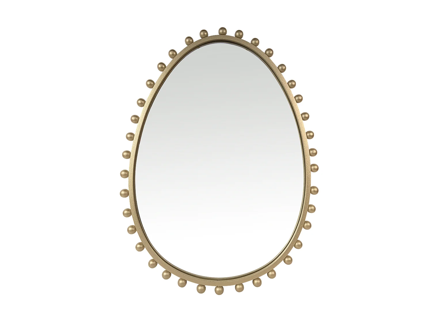 Miroir métal doré 46x61cm