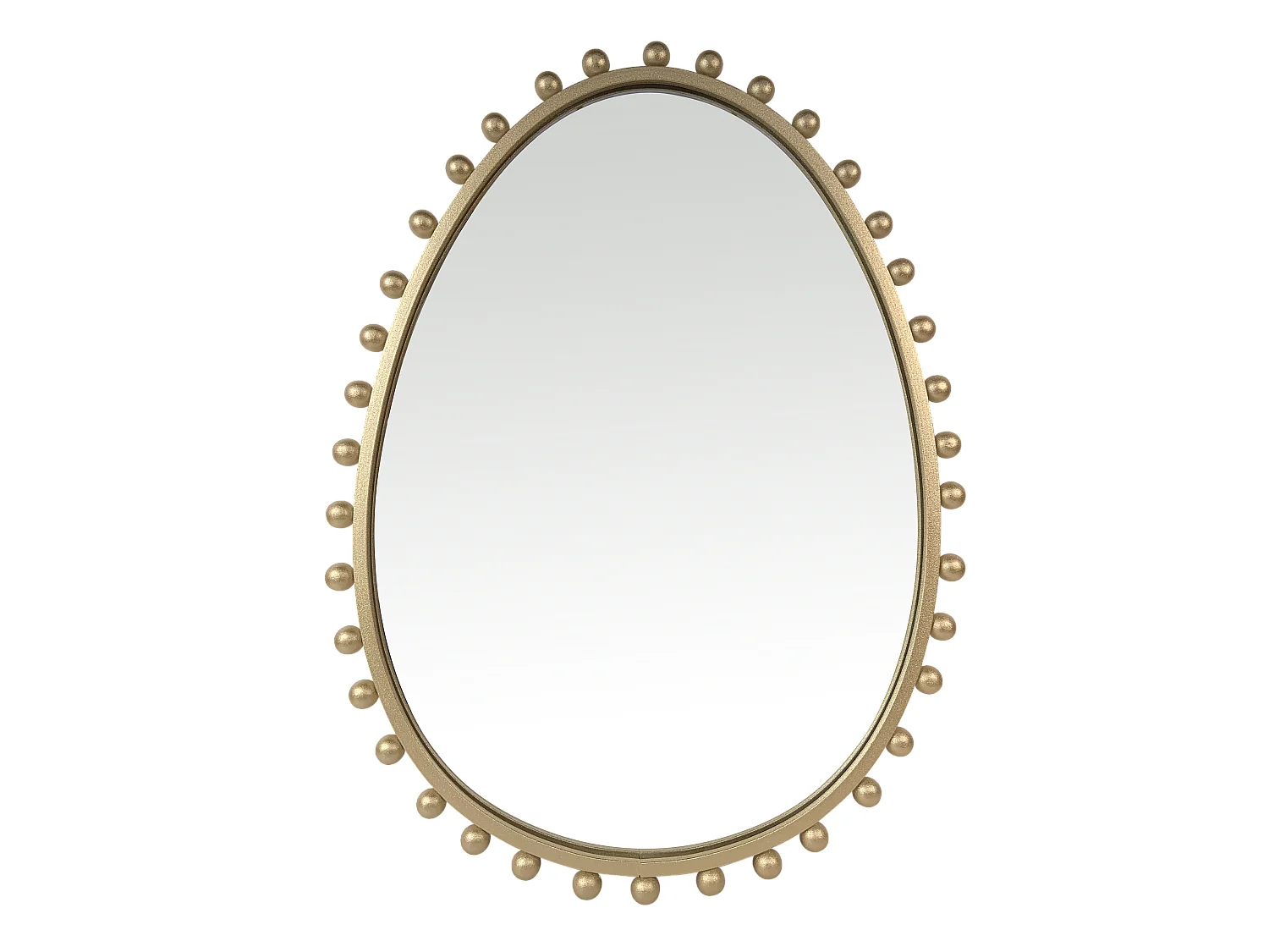 Miroir métal doré 46x61cm