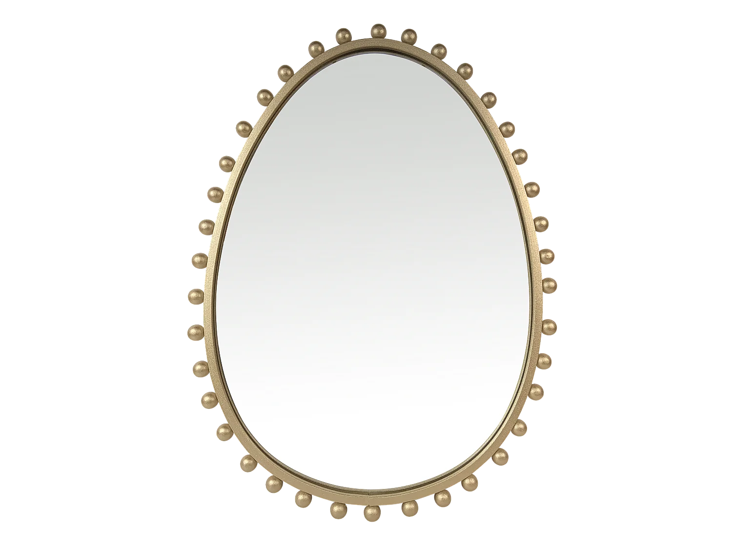 Miroir métal doré 46x61cm