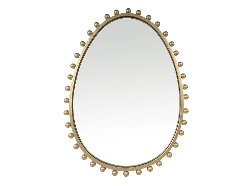 Miroir métal doré 46x61cm