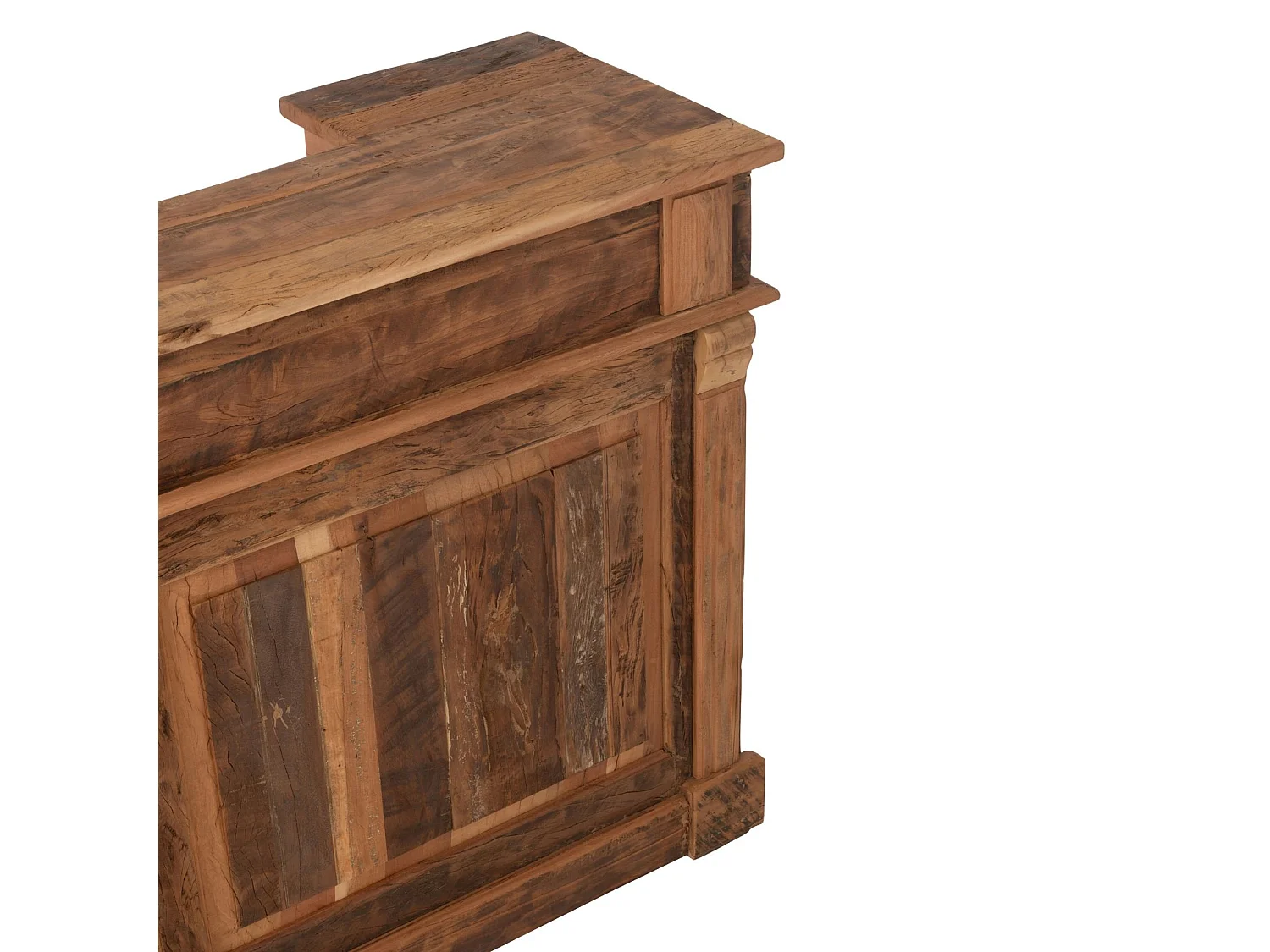 Bar en bois rangements multiples