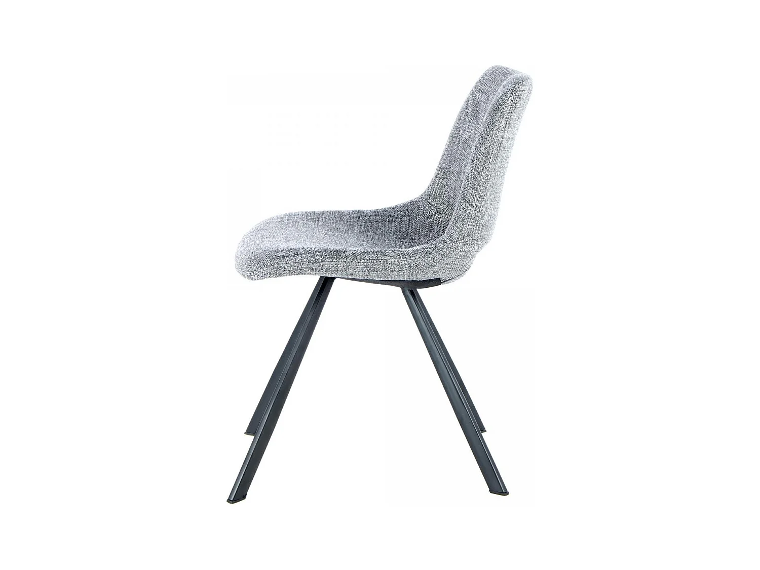 Chaise semi artisanal LOT DE 2 ARE 57x47,5x77 gris