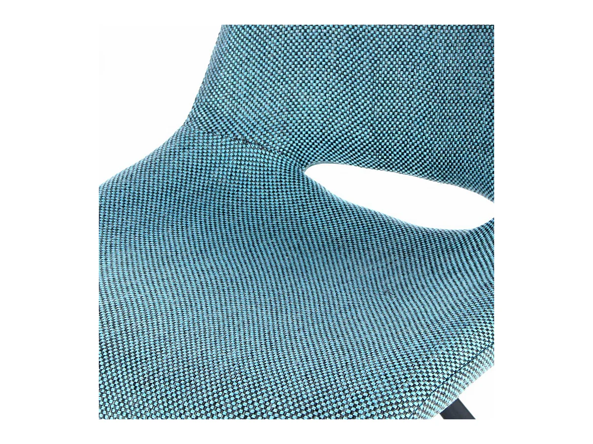 Chaise semi artisanal en lin LOT DE 2 ARE 57x47,5x77 bleu