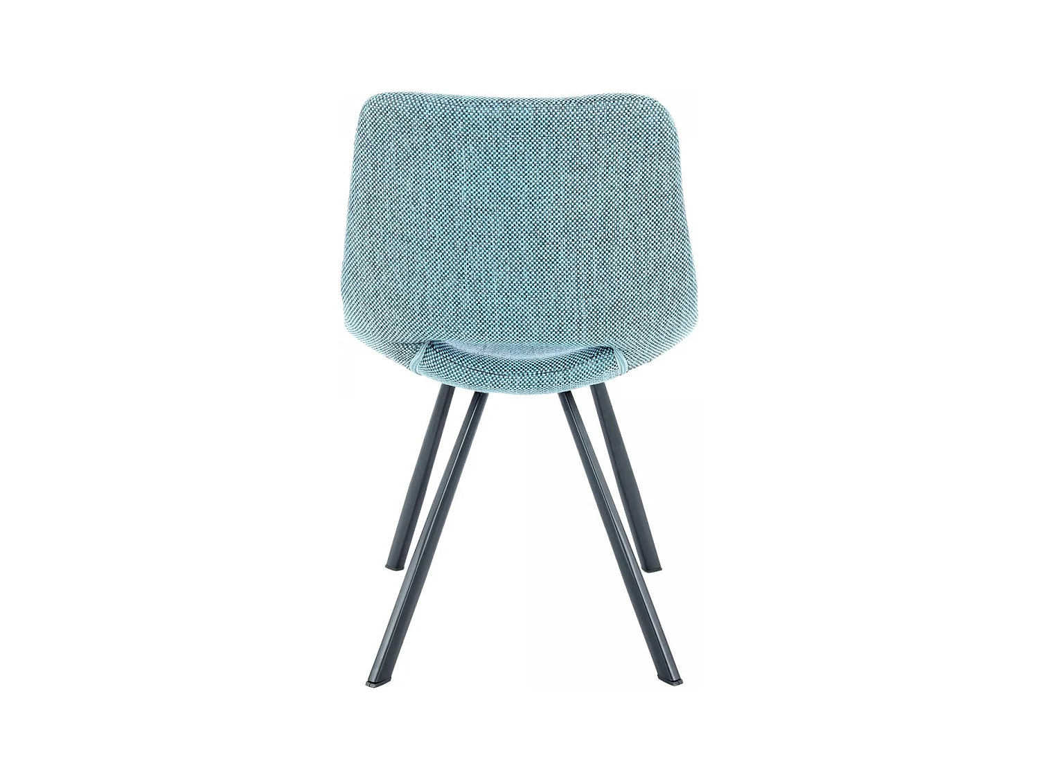 Chaise semi artisanal en lin LOT DE 2 ARE 57x47,5x77 bleu