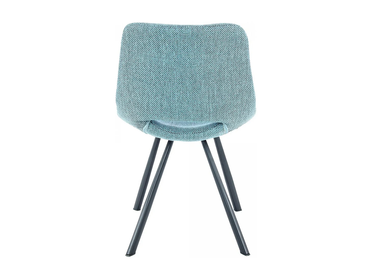 Chaise semi artisanal en lin LOT DE 2 ARE 57x47,5x77 bleu