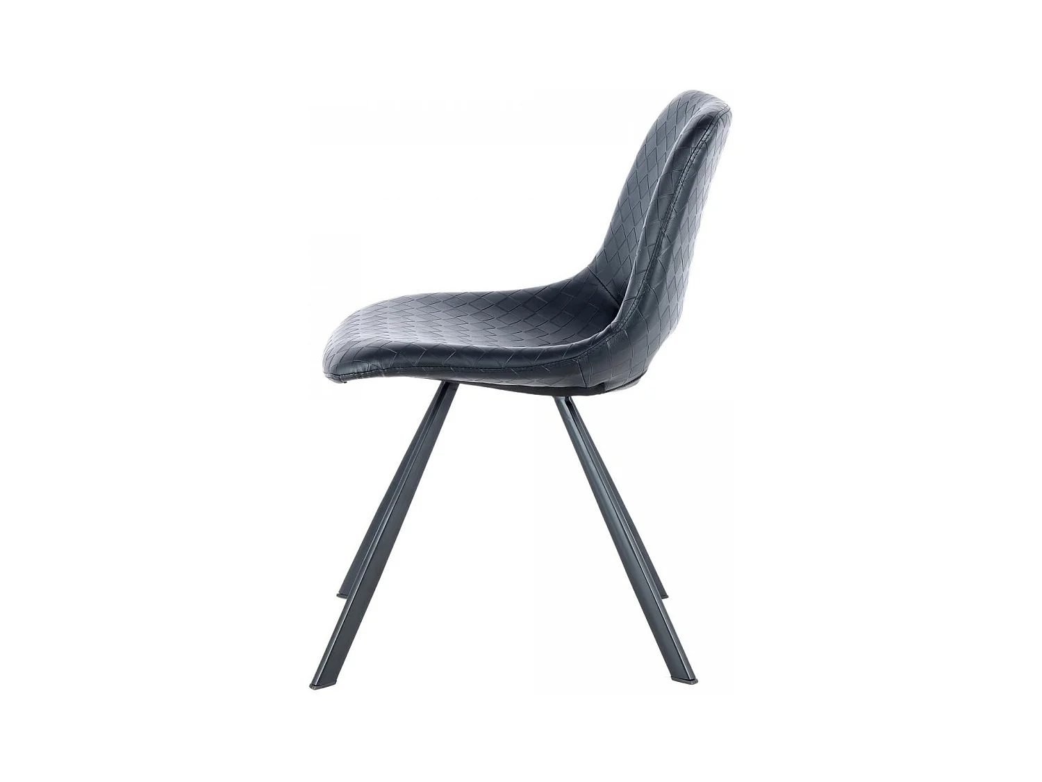 Chaise semi artisanal LOT DE 2 ARE 57x47,5x77 noir