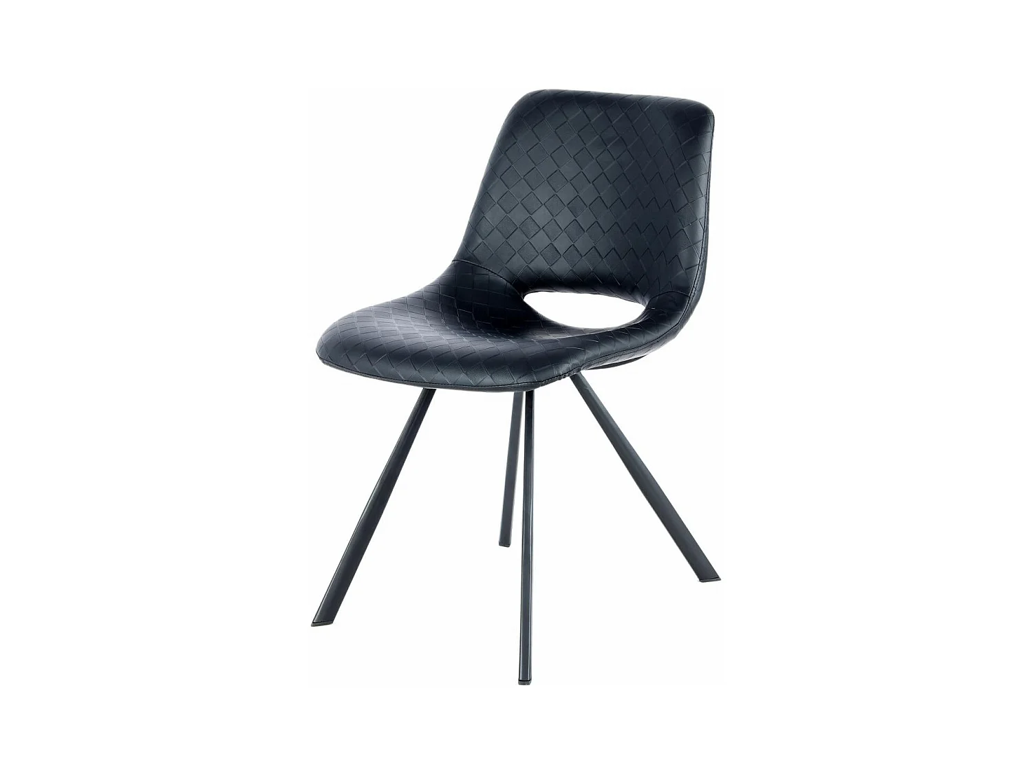 Chaise semi artisanal LOT DE 2 ARE 57x47,5x77 noir