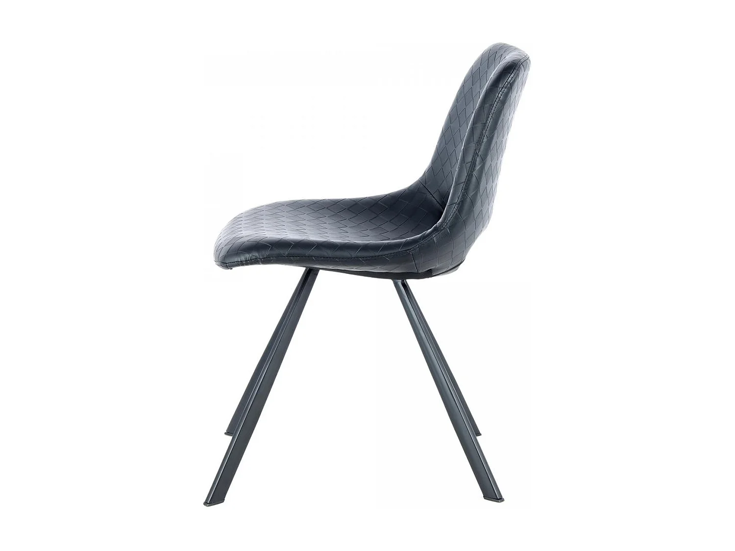 Chaise semi artisanal LOT DE 2 ARE 57x47,5x77 noir