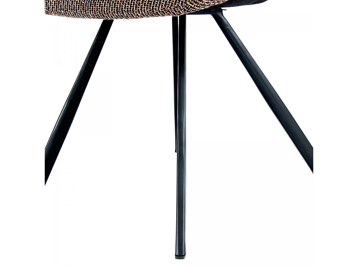 Chaise semi artisanal en lin LOT DE 2 ARE 57x47,5x77 brun