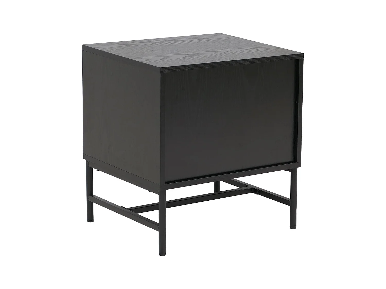 Szafka nocna MCW-O39,  wygląd drewna, czarny